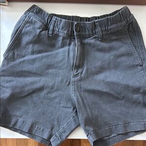 Men’s Black denim stretch shorts